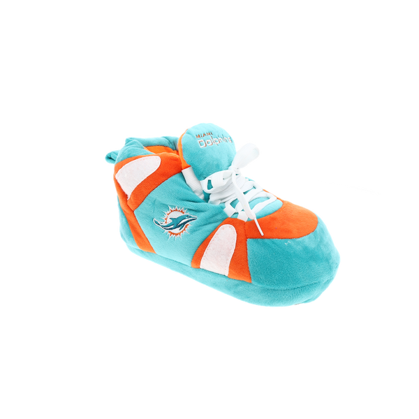 Miami Dolphins Beige Moccasin Slipper